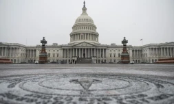 Le Capitole, oĂč siĂšge le CongrĂšs amĂ©ricain, Ă Washington DC, le 16 dĂ©cembre 2020