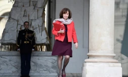 La ministre des Droits des femmes Laurence Rossignol le 1er février 2017 à l'Elysée
