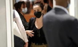 Corinne Rey alias Coco au tribunal de Paris, le 9 septembre 2020