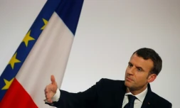 Le président français EMmanuel Macron à Paris, le 30 janvier 2018