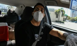 Rafael Delgado ancien chauffeur chez Uber, à Miami le 22 avril 2020
