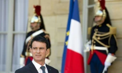 Le Premier ministre français Manuel Valls à Matignon à Paris, le 18 avril 2016