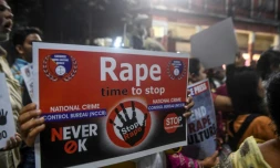 Manifestation contre le viol à Kolkata le 4 décembre 2019