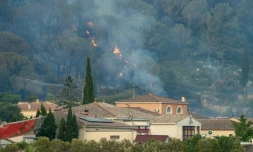 Un incendie proche des habitations à Bizanet, le 29 juin 2025