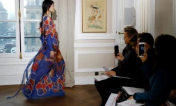 Défilé haute couture de la maison Schiaparelli, le 23 janvier 2017 à Paris