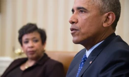 Barack Obama à la Maison Blanche, le 4 janvier 2015