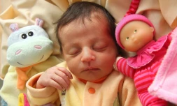 Amélie, premier bébé fiv du GHSR (photo: D.R)