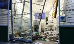 Un commerce pillé et vandalisé à Lille, au lendemain d'une manifestation contre la vie chère, le 18 octobre 2026