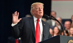 Le président américain Donald Trump, le 29 novembre 2017 à St. Charles, dans le Missouri