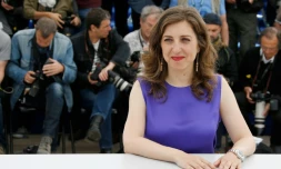 La réalisatrice libanaise Joana Hadjithomas, au 68e Festival de Cannes (France), le 21 mai 2015