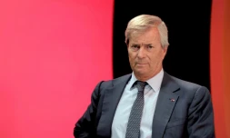 L'homme d'affaires Vincent Bolloré, le 9 septembre 2014 à Paris