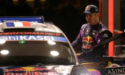 Le pilote Sébastien Loeb (MS-Sport) dispute le 90e rallye Monte-Carlo, ici avant le départ de l'épreuve à Monaco, le 20 janvier 2022