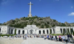 Le mausolée "La Valle de los Caidos" à San Lorenzo del Escorial près de Madrid où repose la dépouille de Franco, le 15 juillet 2018