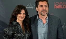 L'acteur espagnol Javier Bardem et l'actrice espagnole Penelope Cruz, sa compagne à Madrid le 6 mars 2018