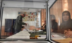 Un bureau de vote, le 4 mai 2017 à Alger