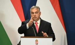 Le Premier ministre hongrois Viktor Orban, le 16 janvier 2024 à Budapest