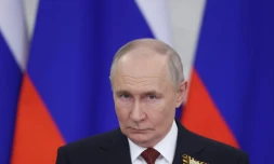 Le président russe Vladimir Poutine à Moscou le 9 mai 2026