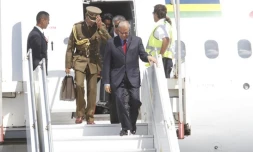 Lundi 24 Janvier 2011

Arrivée de Navin Ramgoolam, 1er ministre de l'île Maurice accueilli par Marie-Luce Penchard