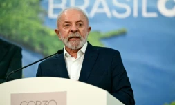 Le président brésilien Luiz Inacio Lula da Silva s'exprime lors de la COP30, le 19 novembre 2025 à Belem (Brésil)