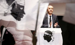 Jean-Guy Talamoni à Ajaccio, le 6 décembre 2017