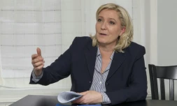 Marine Le Pen le 24 mars 2016 à Saint-Pierre et Miquelon