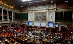 Vue générale de l'Assemblée nationale, le 27 juin 2023 à Paris