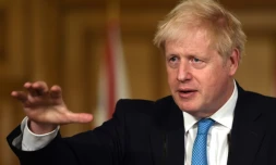 Le Premier ministre britannique Boris Johnson, le 16 octobre 2020 à Londres