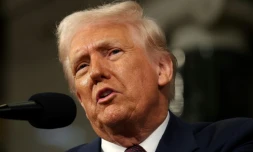 Le président américain lors de son discours au Congrès américain, le 4 mars 2025 à Washington