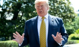 Le président américain Donald Trump samedi à la Maison Blanche