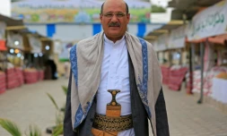 Le conseiller du ministre chargé de la Défense du gouvernement autoproclamé houthi, Abed Mohammed al-Thawr, le 23 septembre 2026 à Sanaa, au Yémen