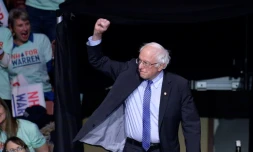 Le sénateur Bernie Sanders à Manchester, dans le New Hampshire, le 8 février 2020