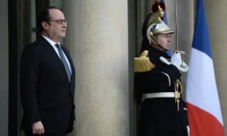 François Hollande le 17 février 2016 à l'Elysée à Paris