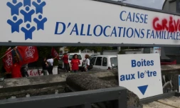 Mardi 8 février 2011: Grève à la Caisse d'allocation familiale (photo: Mounice Najafaly)