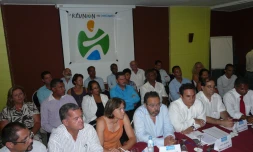 Mercredi 9 février 2011: Conférence de presse de La Réunion en confiance (photo: Mounice Najafaly)
