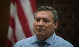 Le gouverneur de Guam Eddie Baza Calvo le 14 août 2017 à Guam