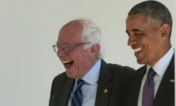 Alors président, Barack Obama avait reçu Bernie Sanders à la Maison Blanche le 9 juin 2016