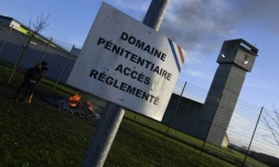 L'extérieur de la prison de Vézin-le-Coquet, dans la banlieue de Rennes, le 26 janvier 2018