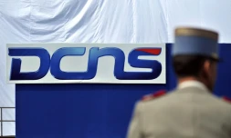 Le logo du groupe DCNS, spécialiste du naval de défense, le 4 mai 2010
