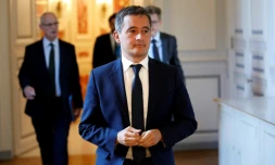 Gérald Darmanin le 8 juillet 2020 Place Beauvau