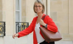 La ministre française de la Culture Françoise Nyssen arrive à l'Elysée, le 31 mai 2018