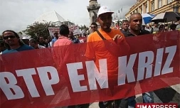Manifestation des professionnels du BTP (photo d'archives)
