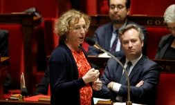 La ministre du Travail Muriel Pénicaud, ici le 22 novembre 2017 à l'Assemblée, et la majorité ont martelé leur "confiance" dans le dialogue social