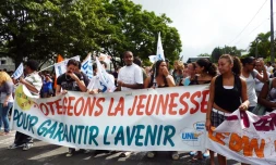 Lundi 21 février 2011 - Manifestation des lycéens au Tampon