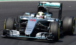 Le Britannique Lewis Hamilton (Mercedes) lors du GP de Hongrie sur le Hungaroring, le 24 juillet 2016
