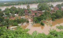 Le district de Vohipeno sous les eaux après le passage de Bingiza sur la Grande Ile (Photo DR)