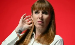 Angela Rayner lors d'un congrĂšs du parti travailliste Ă Liverpool, le 25 septembre 2024