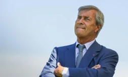 L'homme d'affaires Vincent Bolloré lors de la remise d'un prix littéraire le 26 juin 2017 à Paris
