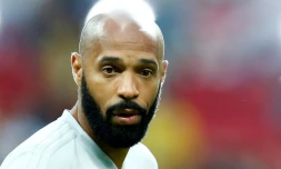 Le Français Thierry Henry, entraîneur adjoint de la Belgique, lors du quart de finale Belgique-Uruguay à Kazan, le 6 juillet 2018