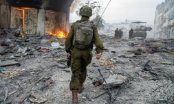 Une photo diffusée par l'armée israélienne montre une opération dans la bande de Gaza, le 22 décembre 2023