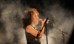 La chanteuse Patricia Chamand &quot;Patsha&quot; (Photo Jean-Max Payet)